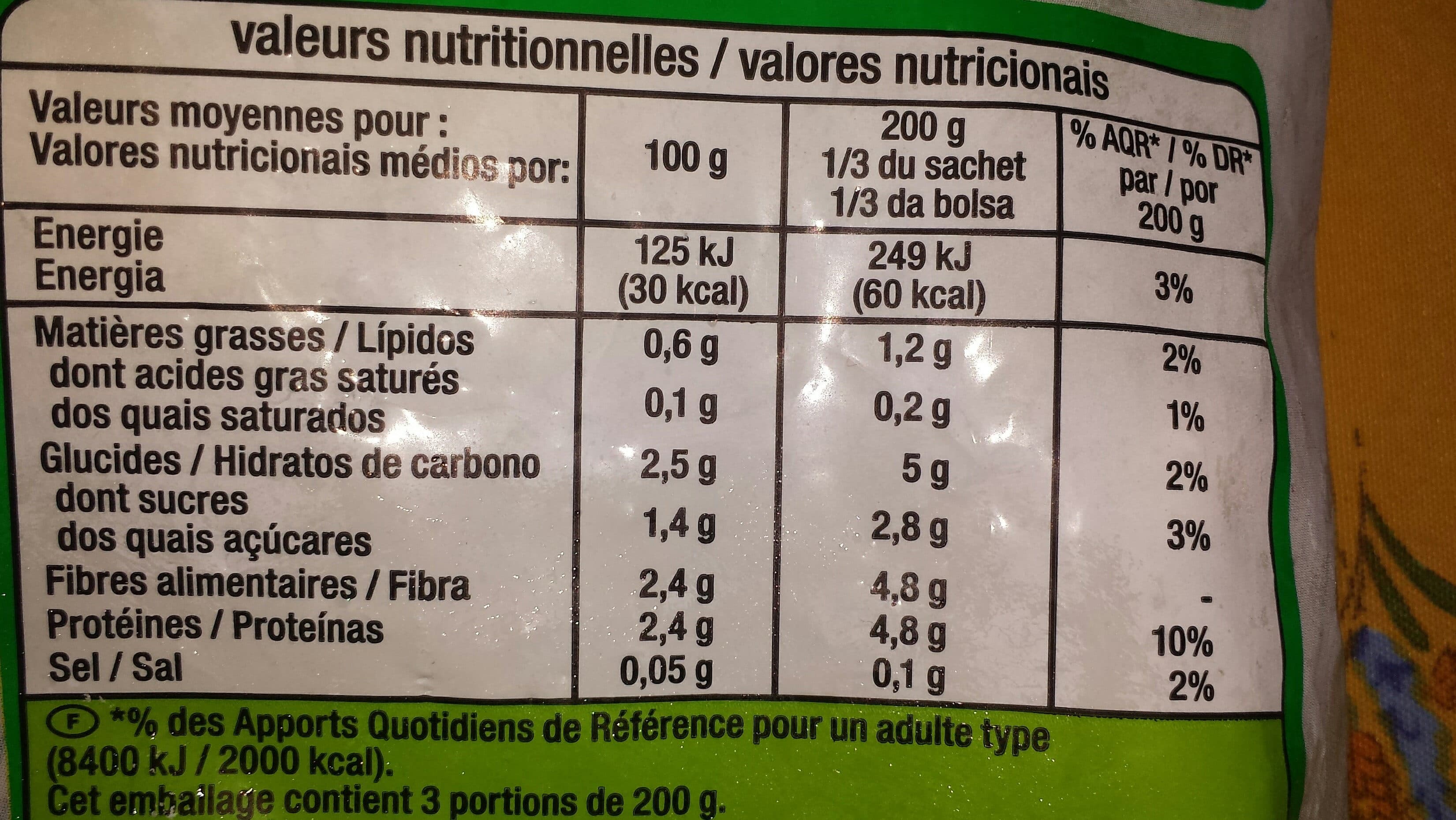 Auchan Trio de choux fleurettes packshot