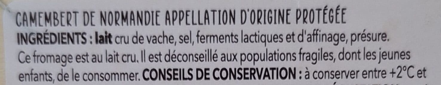 Auchan Camembert de Normandie AOP packshot