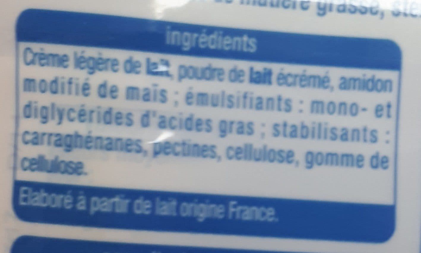 Auchan Crème Légère Légère 12% matière grasse Fluide packshot