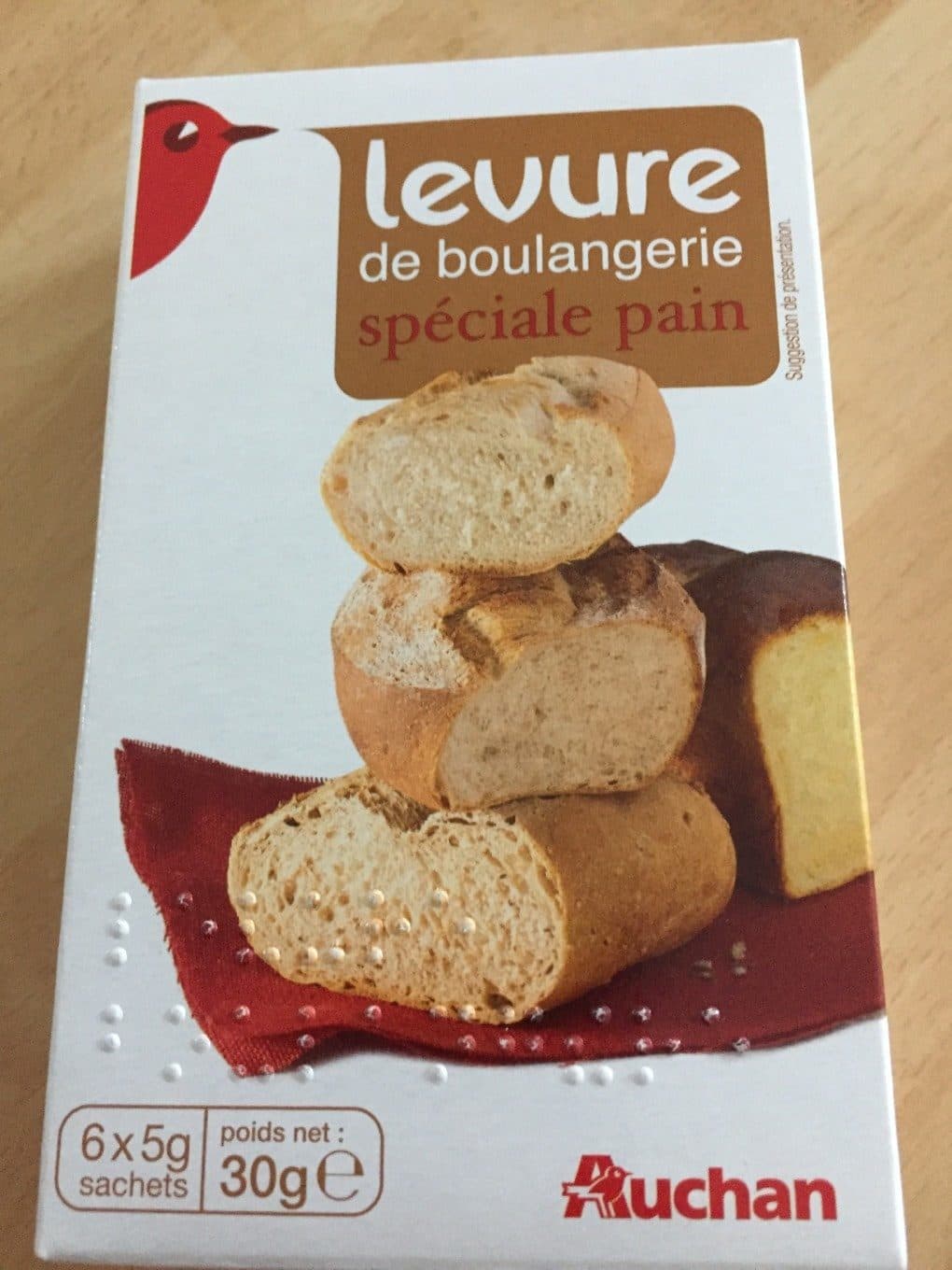 Auchan Levure de boulangerie - Pains et Brioches packshot
