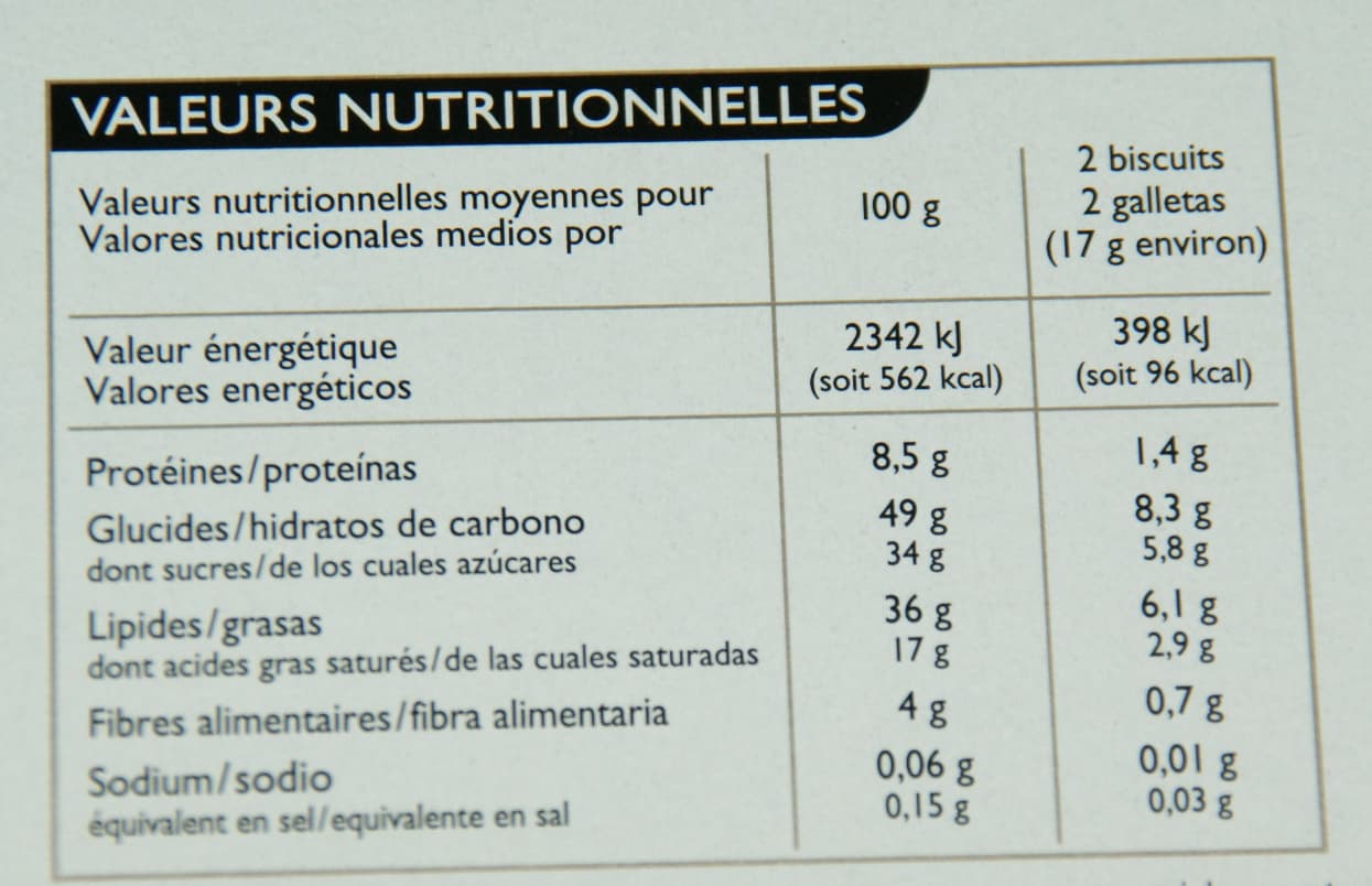 MMM ! Biscuits "Cappucino" aux amandes et chocolat noir packshot