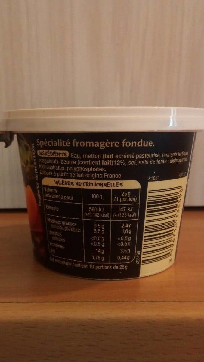 Auchan Cancoillotte NatureIndication Géographique Protégée packshot