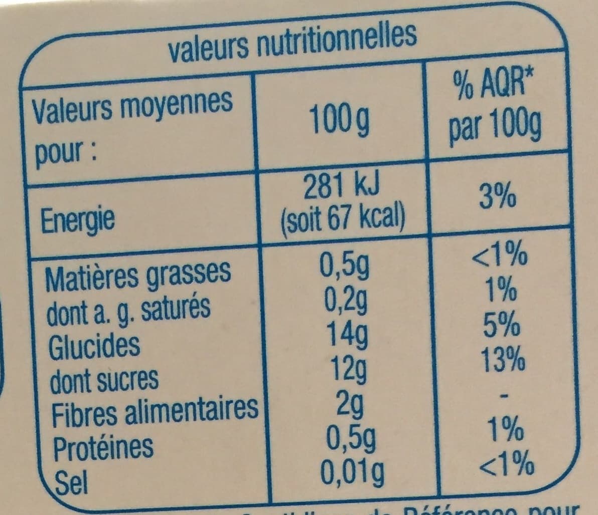 Auchan Pomme banane sans sucres ajoutés** contient des sucres naturellement présents. packshot