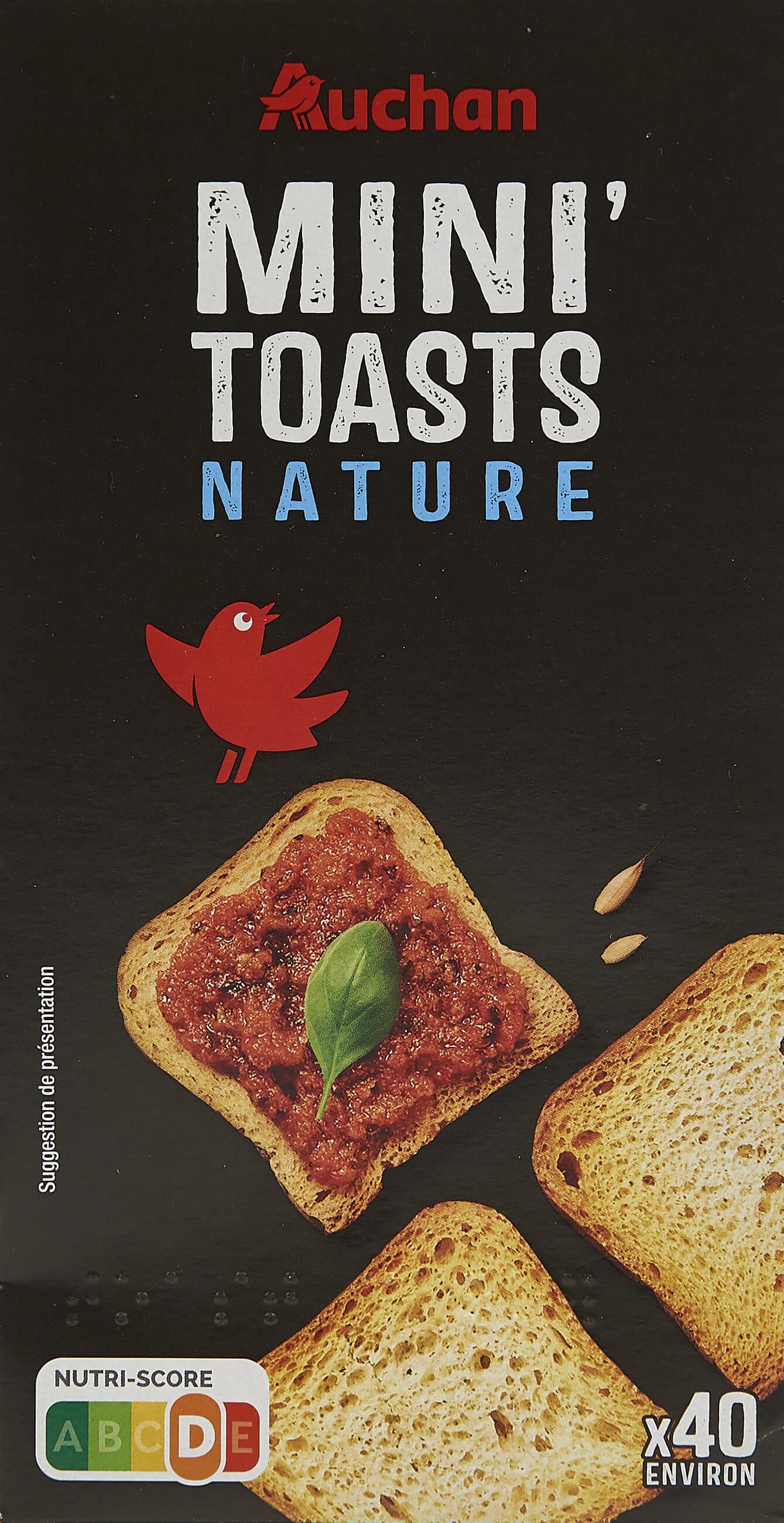 Auchan Mini Toasts Nature packshot