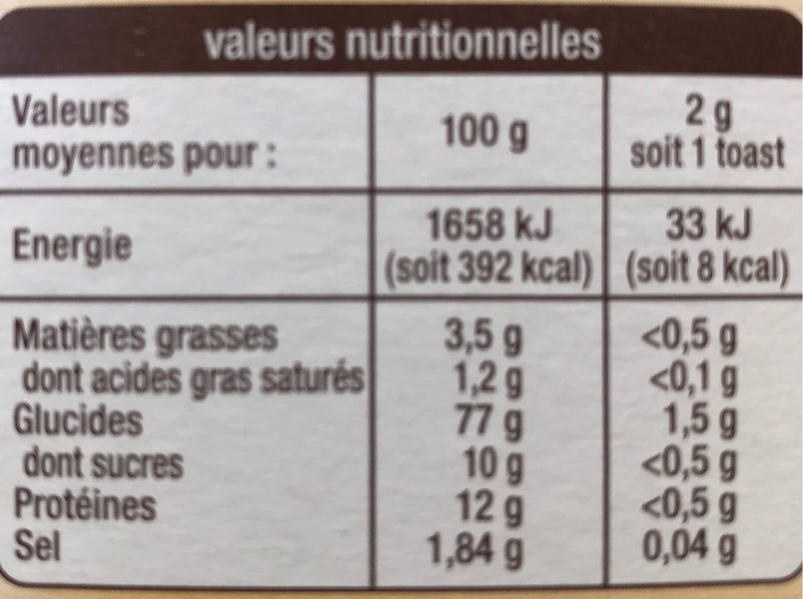 Auchan Mini Toasts Nature packshot