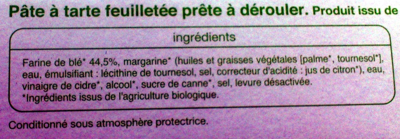 Auchan Pâte feuilletée packshot