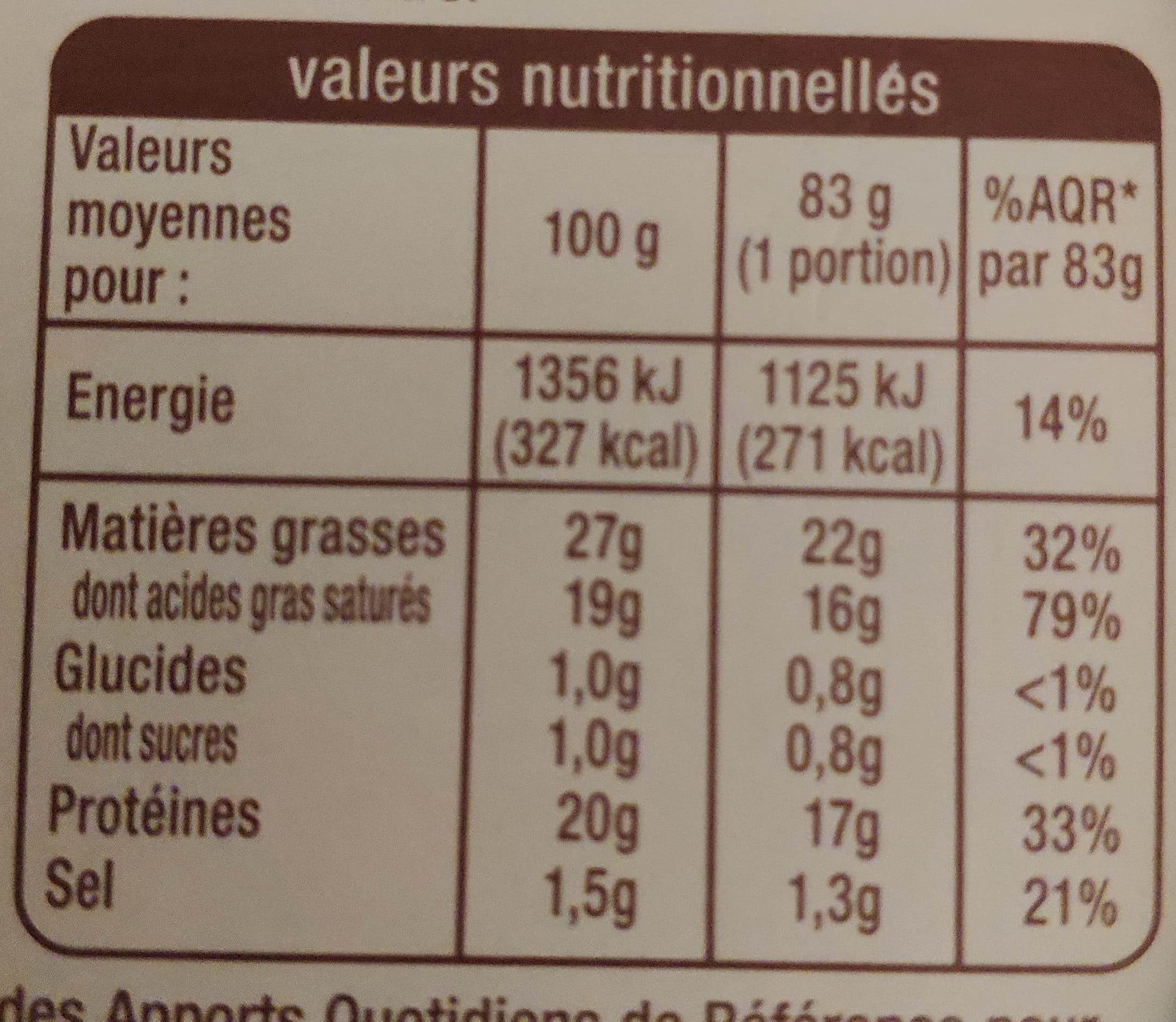 Auchan Fromage pour tartiflette packshot