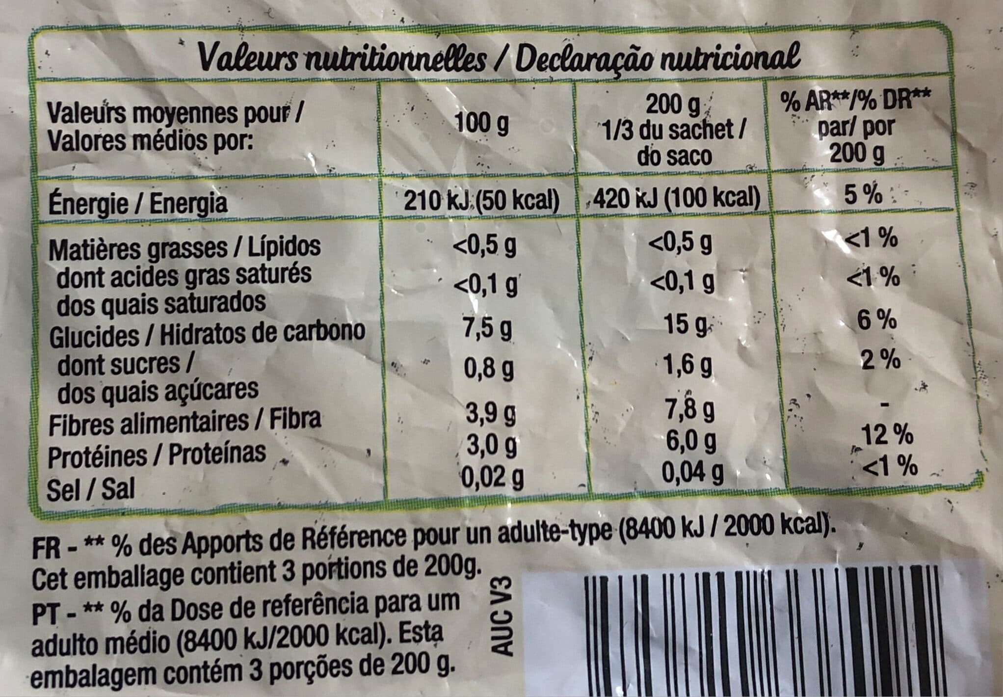 Auchan Petits pois Bio packshot