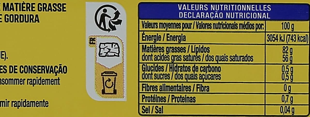 Auchan Beurre tendre doux packshot