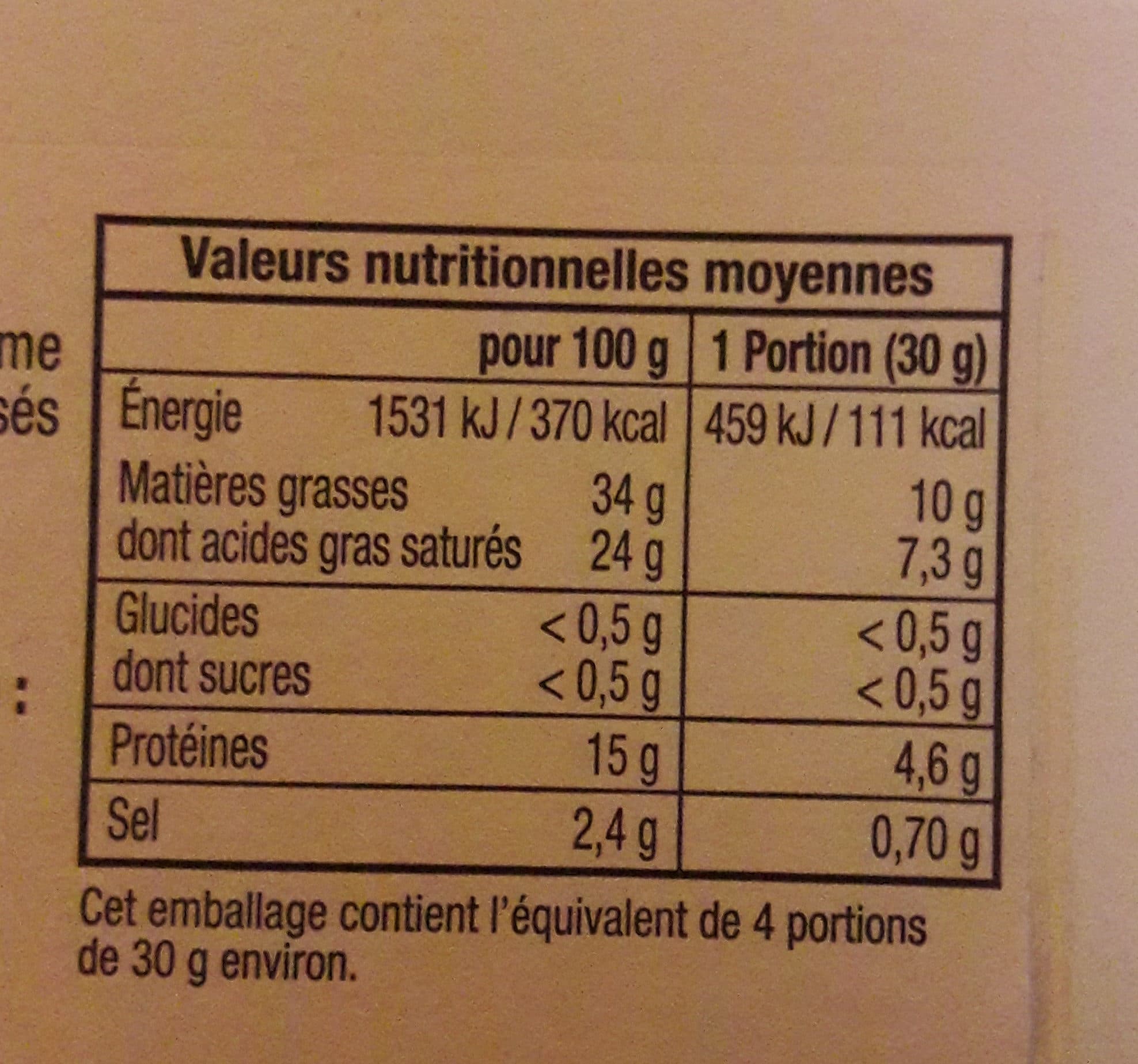 Auchan Le Bleu Fondantau lait de vache packshot