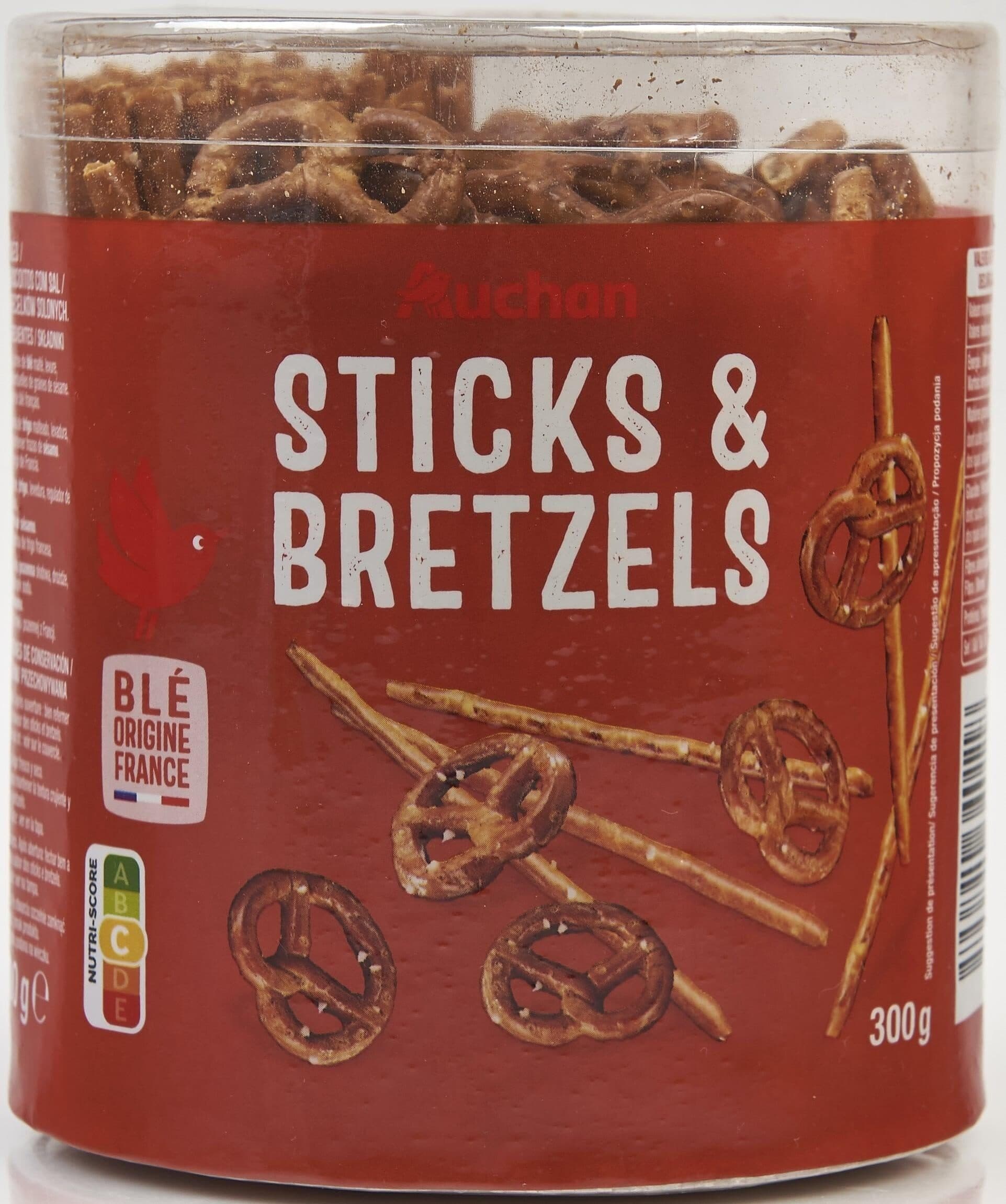 Auchan Sticks et Bretzels packshot