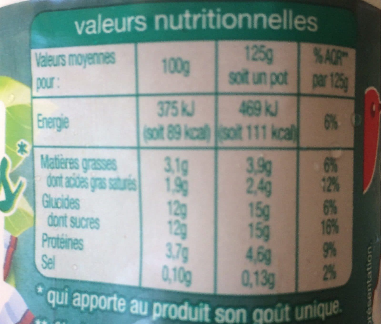 Auchan Lait fermenté au BIFIDUS* SAVEUR COCO* packshot