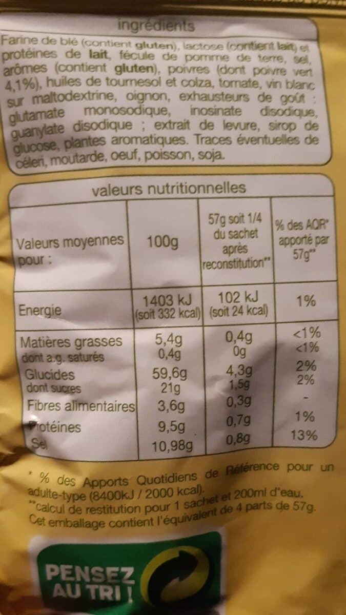 Auchan Sauce poivre vert préparation déshydratée pour sauce au poivre vert packshot