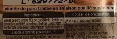 Auchan Allumettes nature packshot