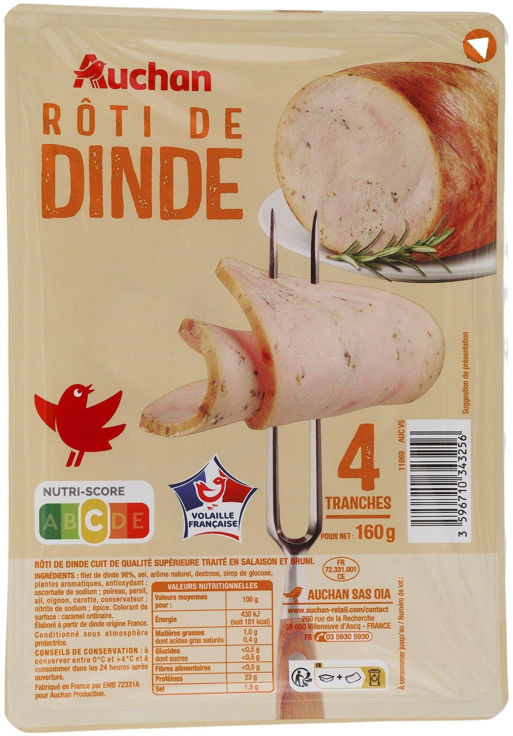 Auchan Rôti de dinde packshot
