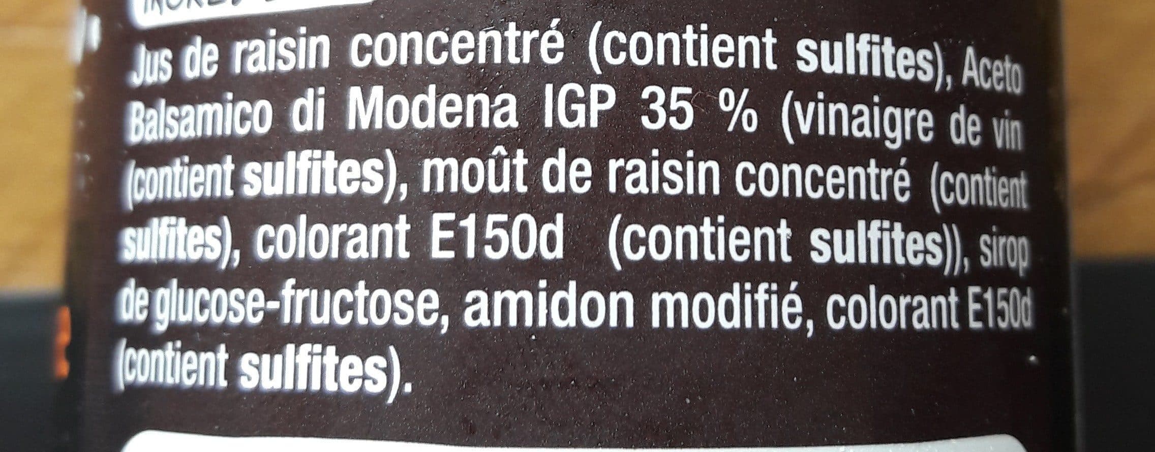 Auchan Douceur à base d'"Aceto Balsamico di Modena IGP" packshot