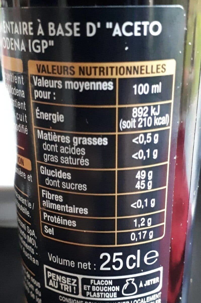 Auchan Douceur à base d'"Aceto Balsamico di Modena IGP" packshot