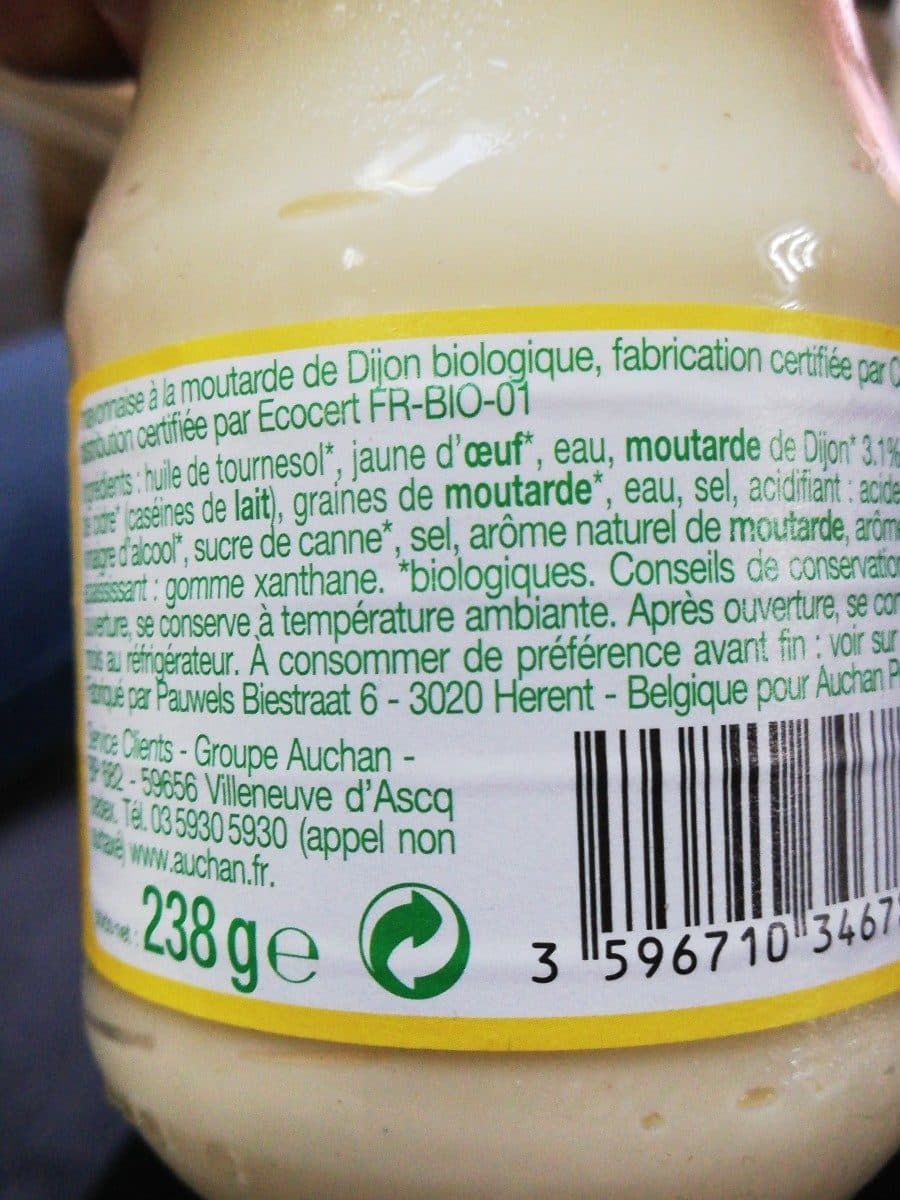 Auchan Mayonnaise packshot