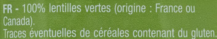 Auchan Lentilles vertes packshot