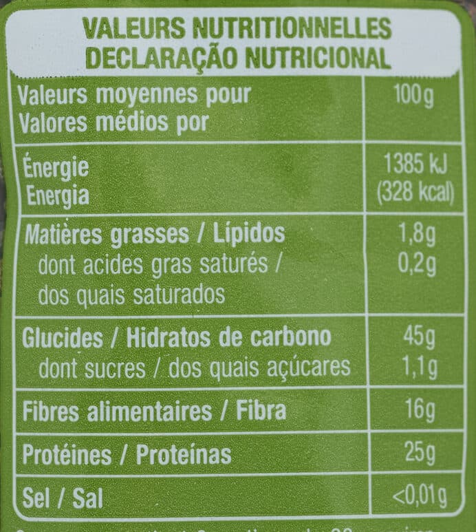 Auchan Lentilles vertes packshot