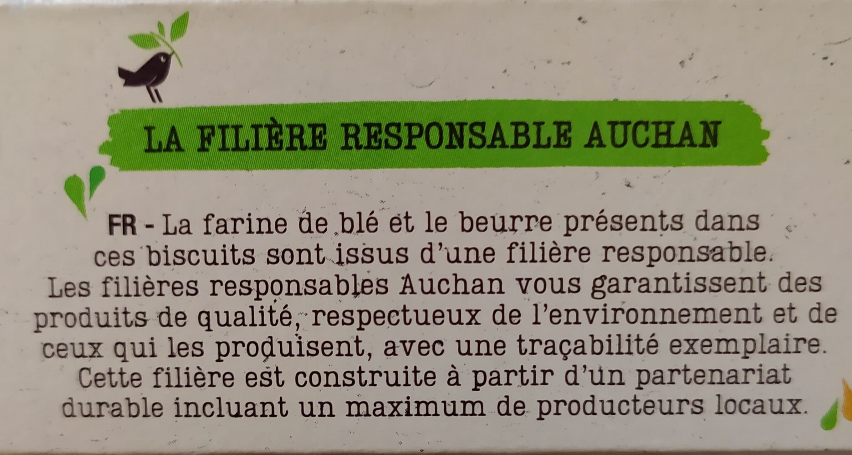 Auchan Petits beurre bio packshot