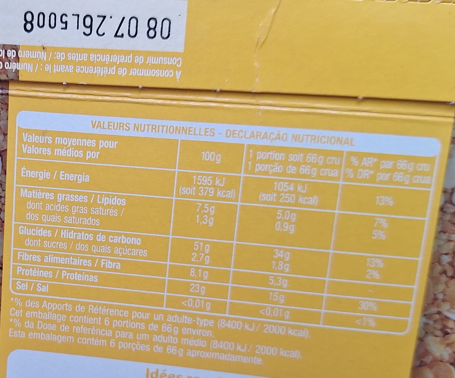 Auchan Mélange de 4 céréales blé, soja, avoine et orge packshot