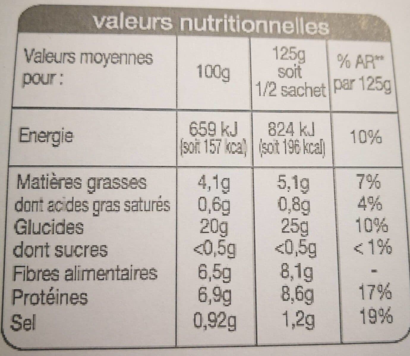 Auchan Quinoa cuisiné aux lentilles et aux tomates issus de l'agriculture biologique packshot