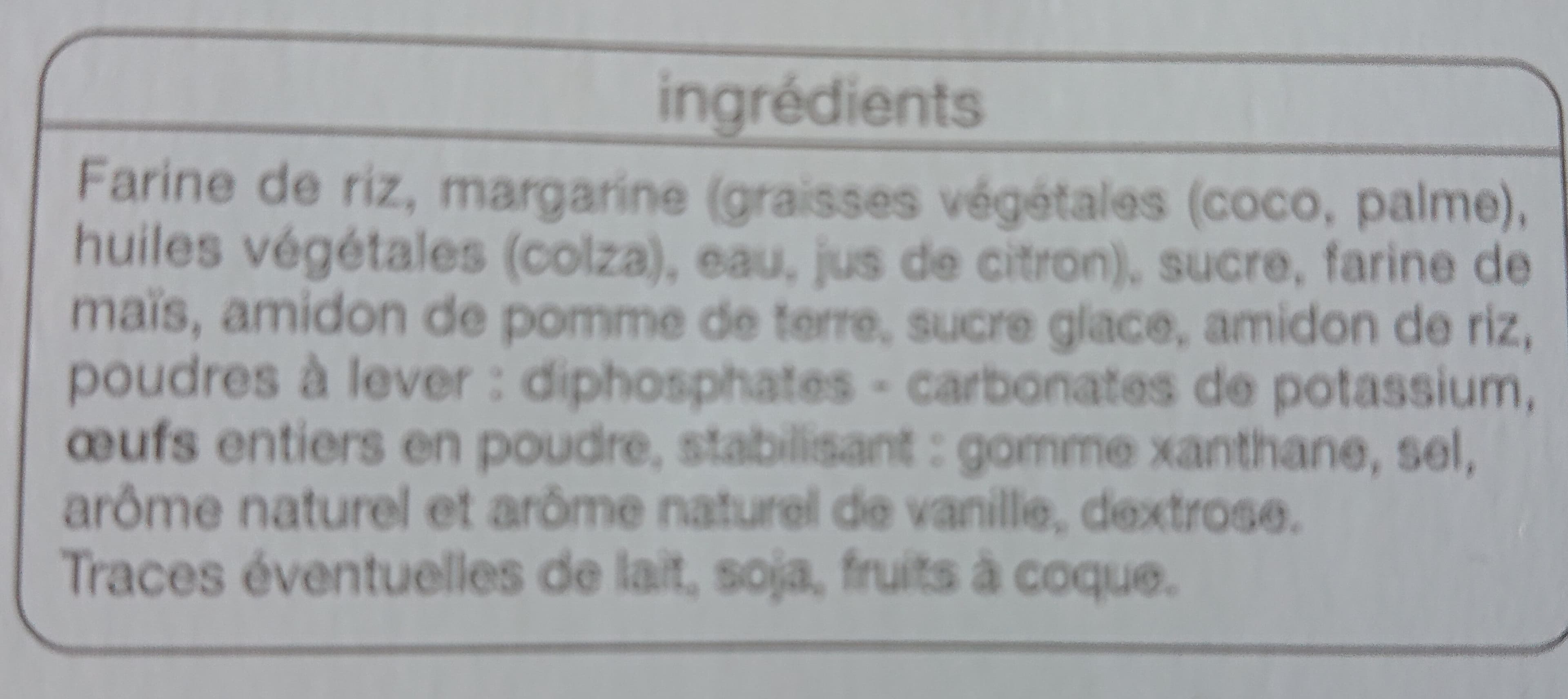 Auchan Sablés nature packshot