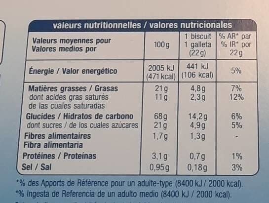 Auchan Sablés nature packshot