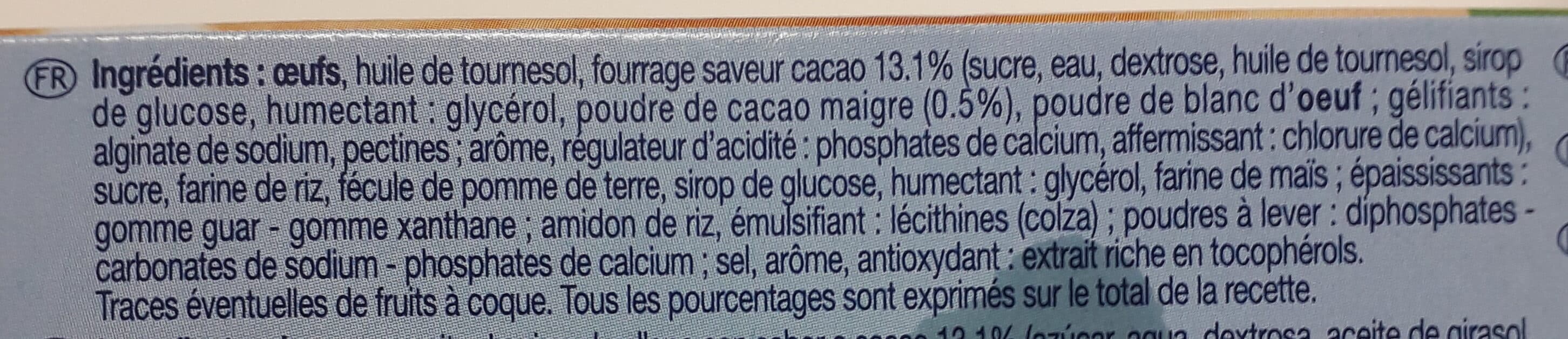 Auchan Mini cakes fourrés saveur cacao packshot