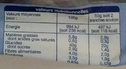 Auchan Pain de mie sans gluten packshot