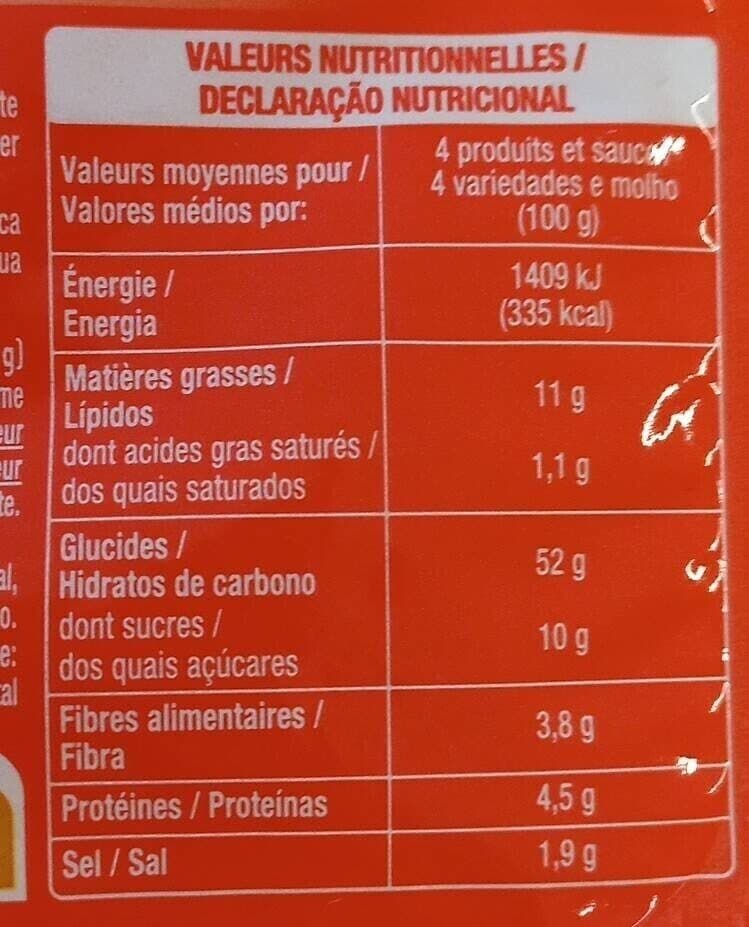Auchan Dip'party : saveur salée, saveur bacon, saveur pizza, saveur oignon et sa sauce ketchup packshot