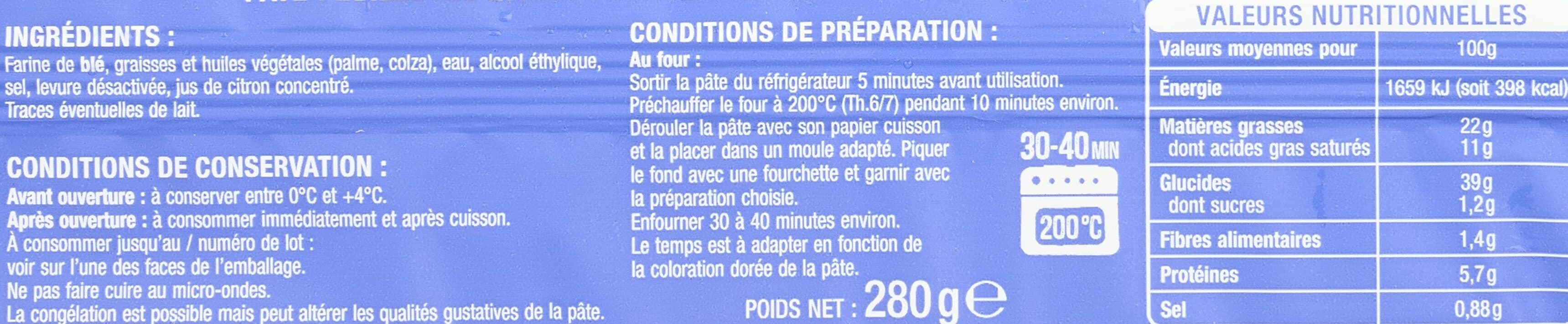 Auchan Feuilletéeépaisse* * plus épaisse que la pâte feuilletée Auchan 230g packshot