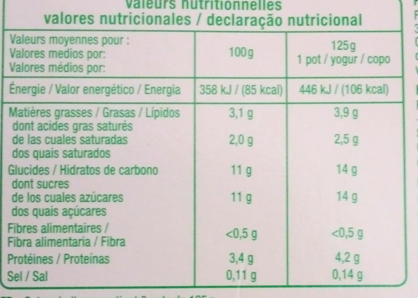 Auchan Bio Le Yaourt au lait entier Vanille issu de l'agriculture biologique packshot