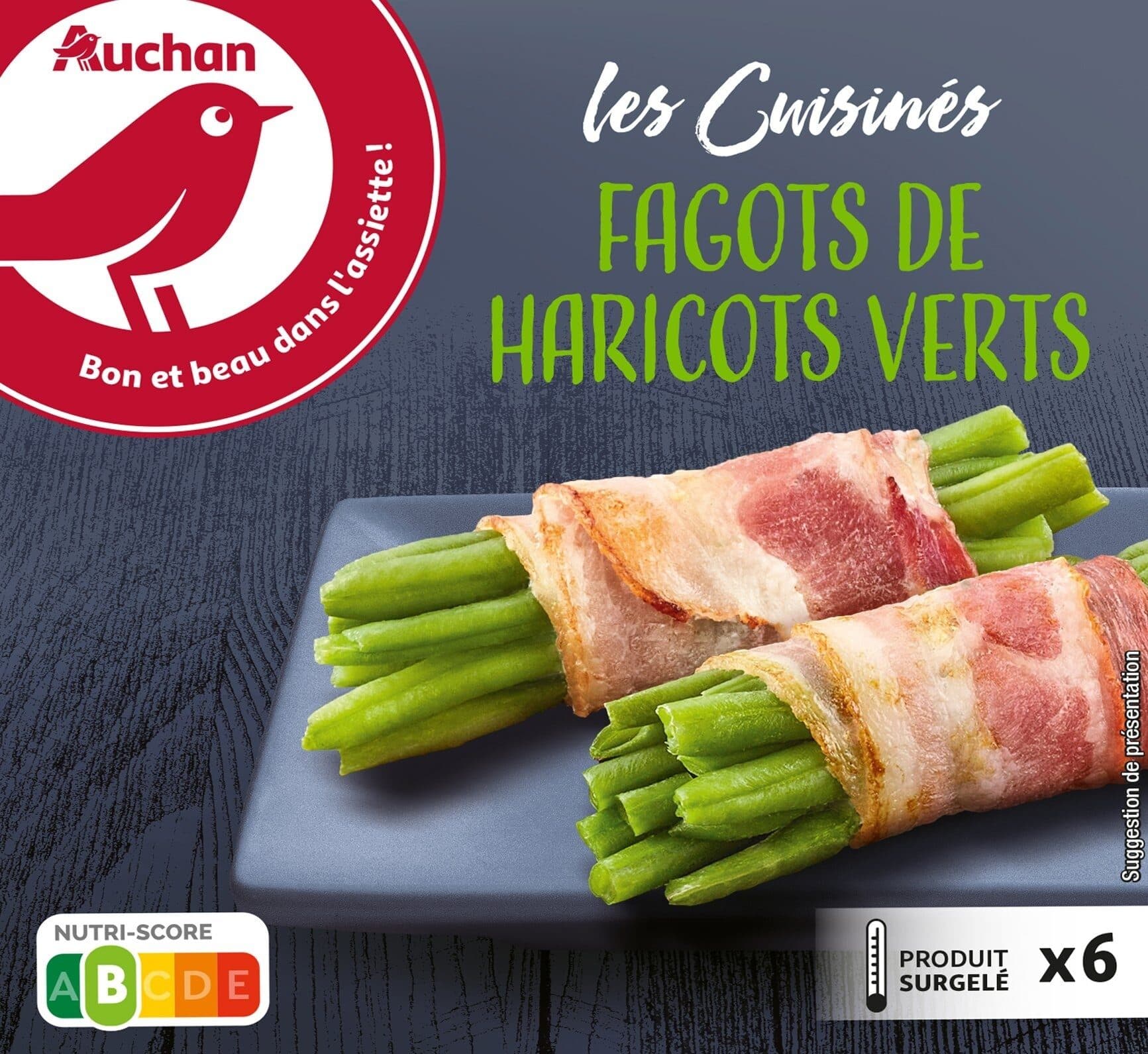 Auchan 6 Fagots de haricots verts packshot