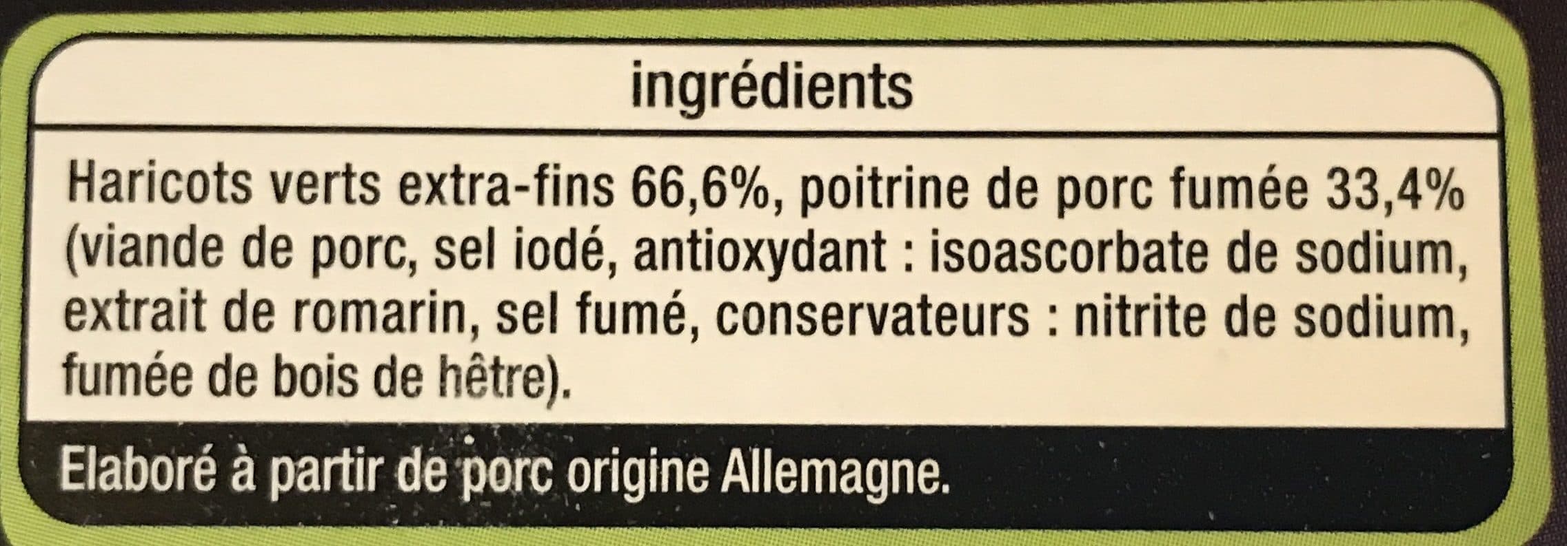 Auchan 6 Fagots de haricots verts packshot