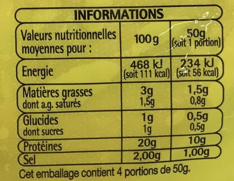Auchan Jambon supérieur découenné - degraissé packshot
