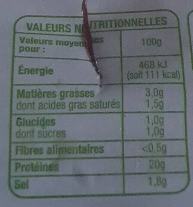 Auchan Jambon supérieur découenné - dégraissé packshot