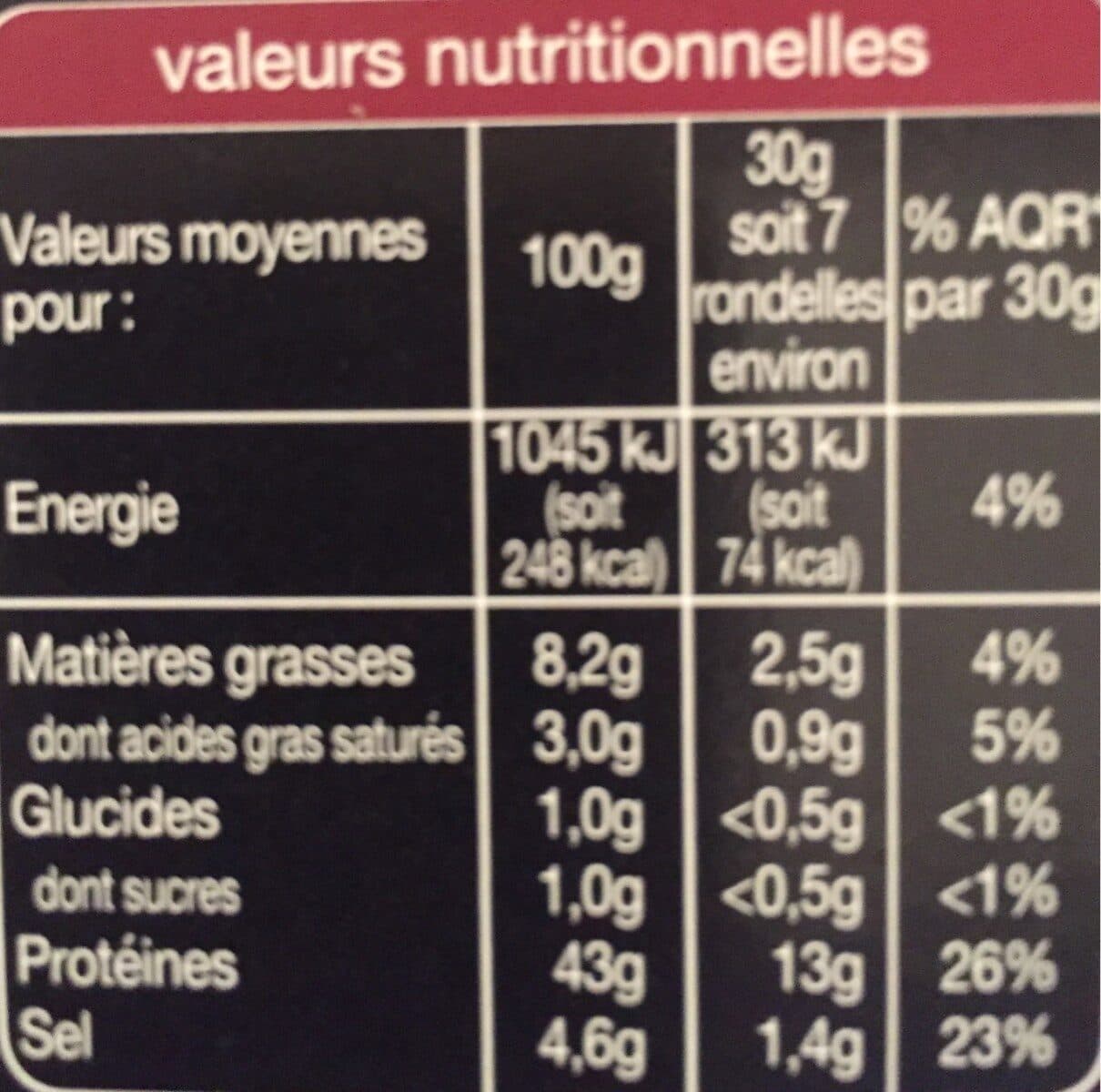 Auchan Spécialité de viande séchée packshot