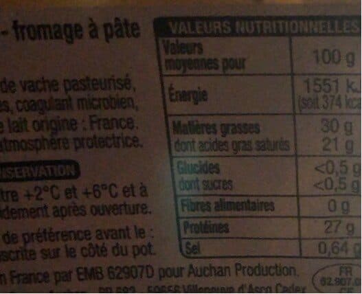 Auchan Emmental packshot
