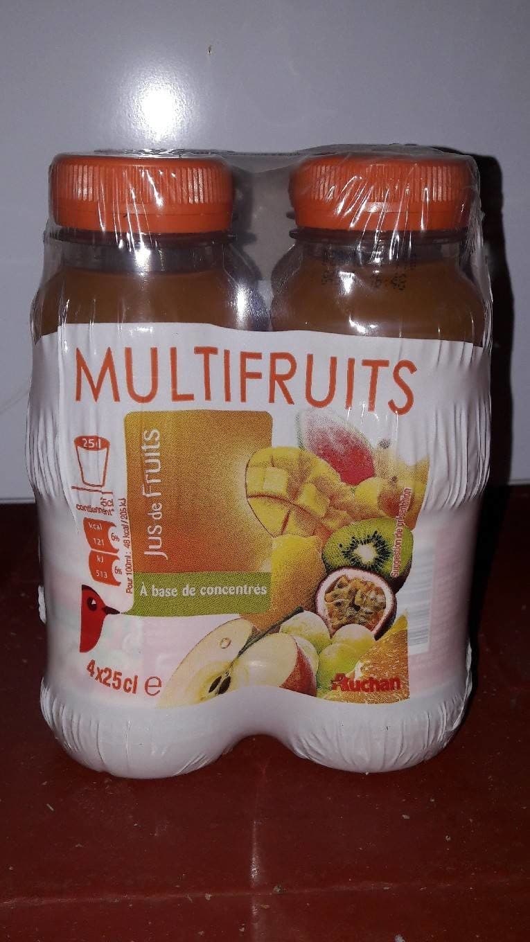 Auchan Multifruits - Jus de fruits à base de concentrés. Source de vitamine C packshot