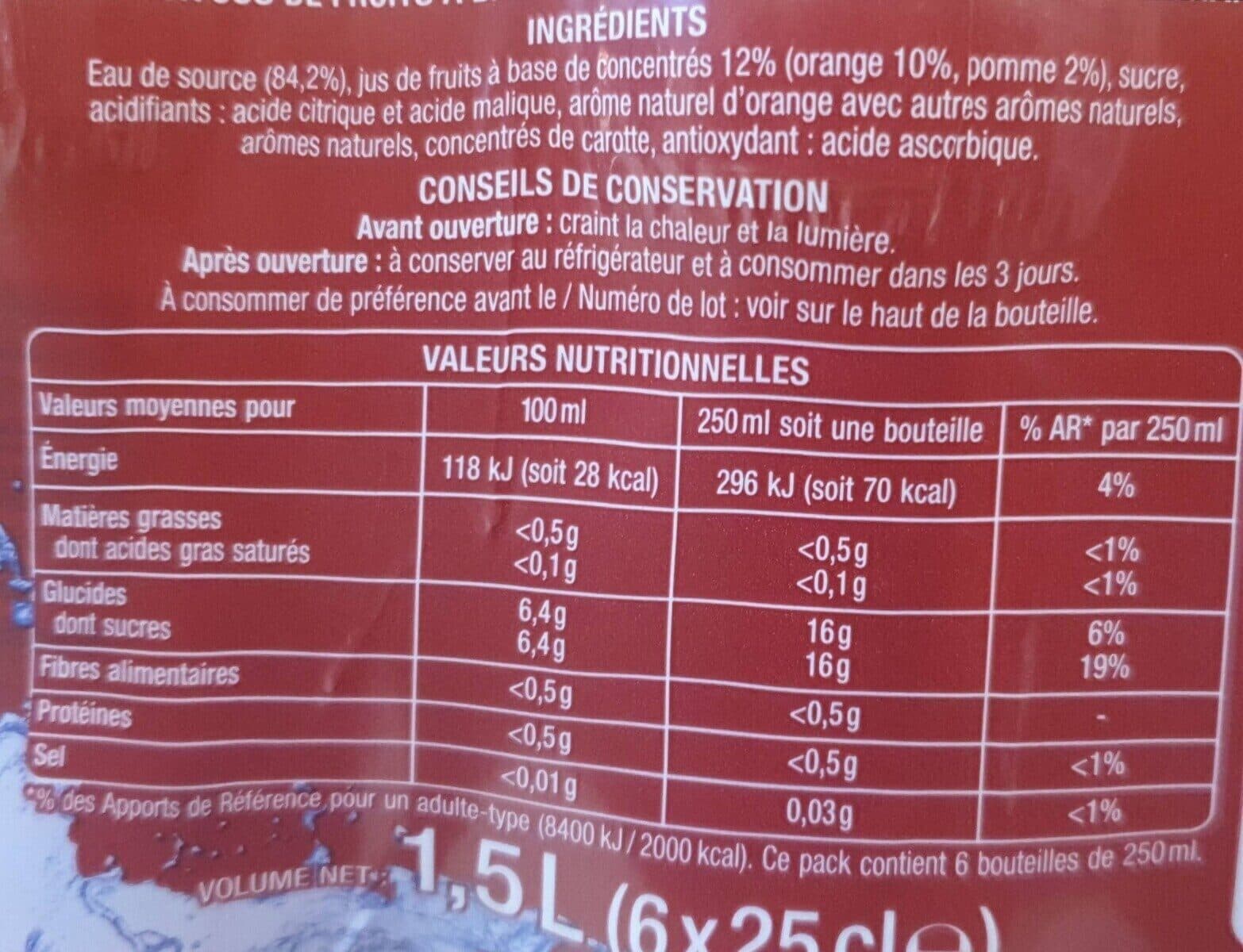 Auchan Boisson au jus de fruits - Orange - goût orange packshot