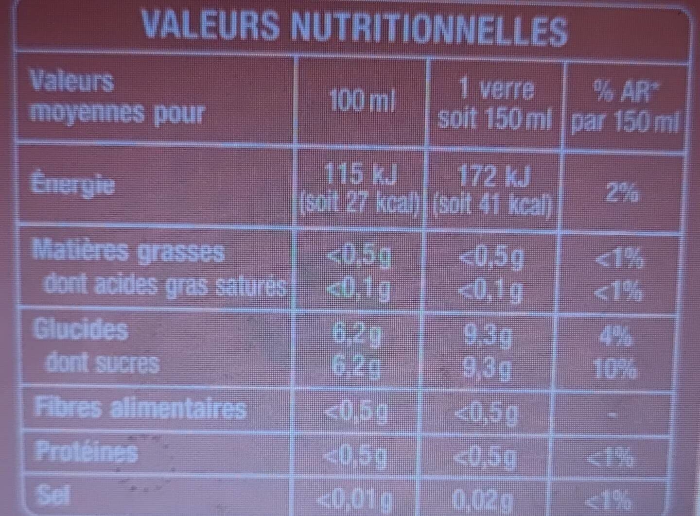 Auchan Boisson aux jus de fruits - fraise framboise - à l'eau de source packshot