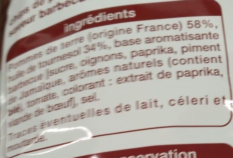 Auchan Auchan saveur barbecue packshot