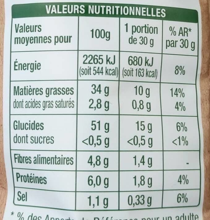 Auchan Chips paysannes packshot
