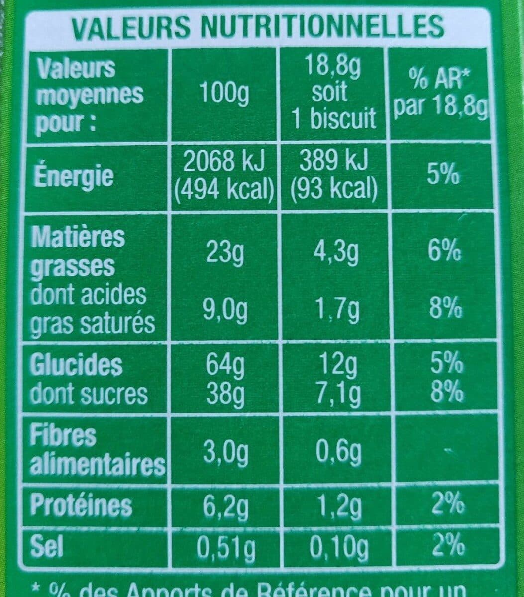 Auchan Mon goûter fondant noisettes packshot