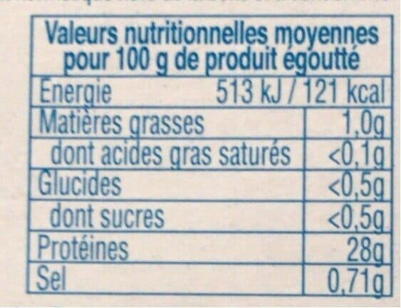 Auchan Filets de thon au naturel packshot