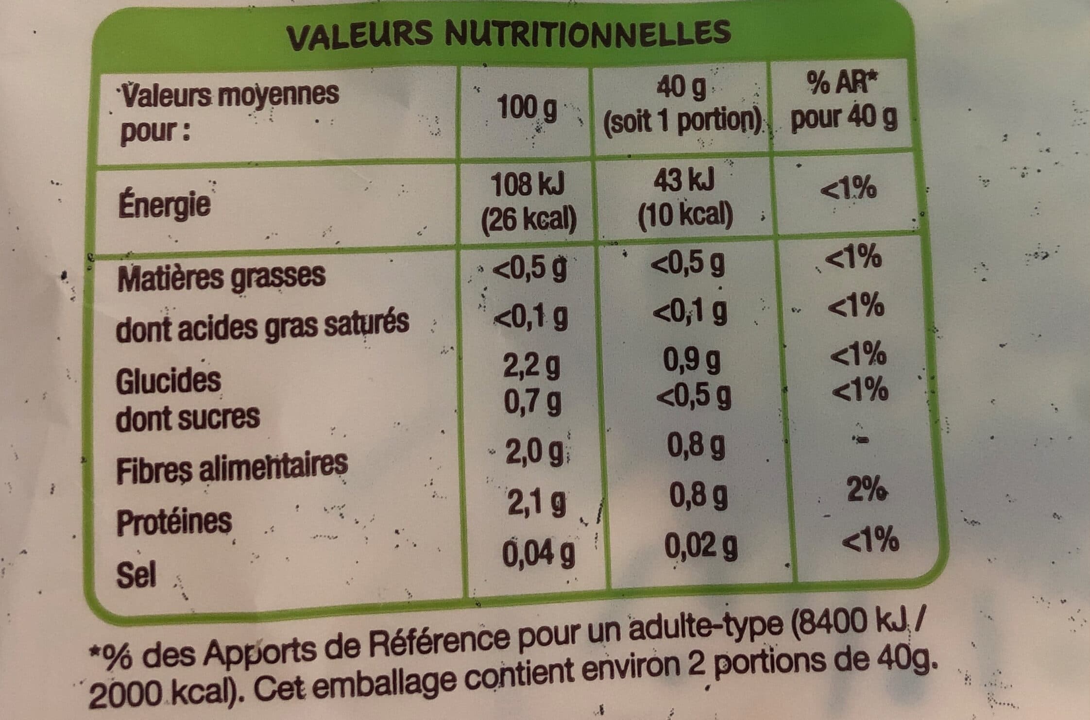 Auchan Mâche Bio packshot