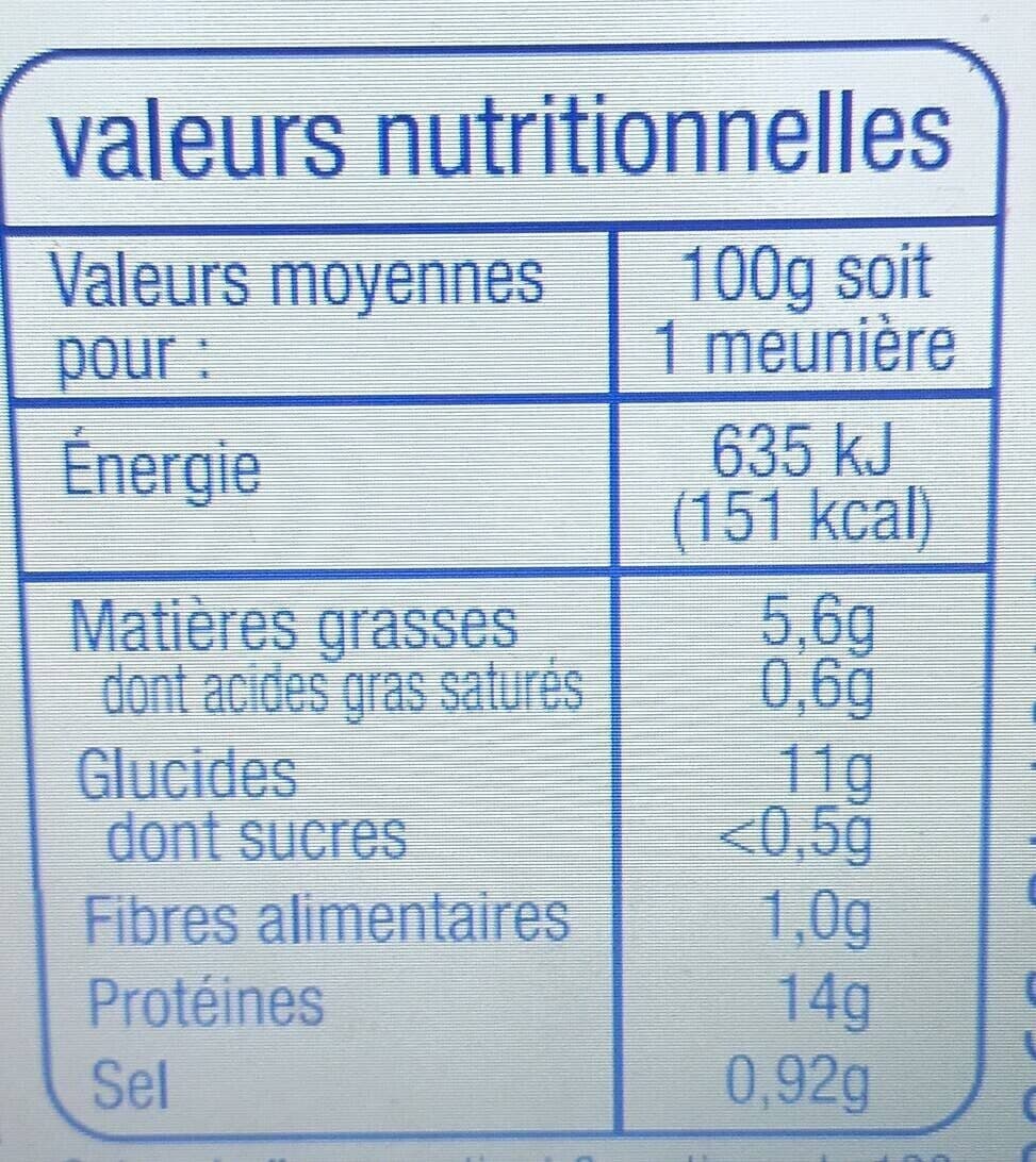 Auchan colin d'Alaska - façon meunière - préparation à base de colin d'Alaska packshot