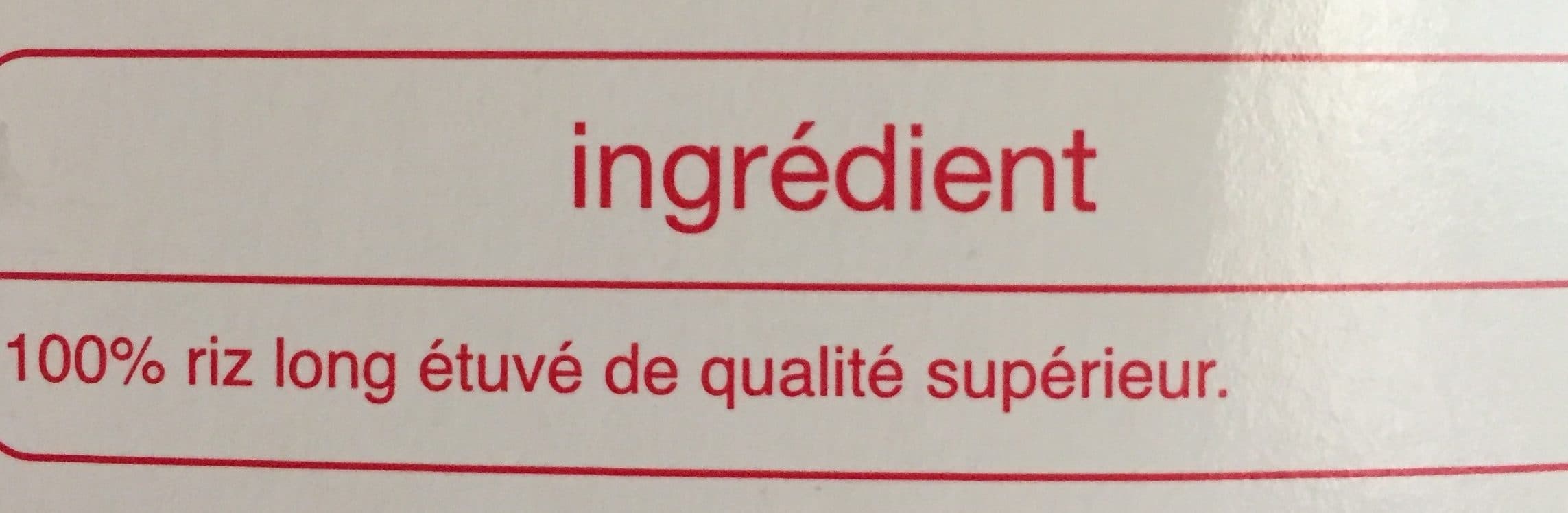 Auchan Riz long grain incollable packshot